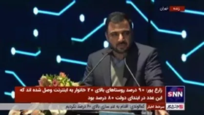 وزیر ارتباطات: ۹۳ درصد دستگاه&zwnj;های مشمول به پنجره ملی خدمات دولت هوشمند متصل شده&zwnj;اند