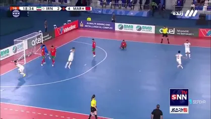 گل دوم و سوم ایران به مراکش