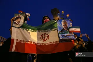 جشن پیروزی ابراهیم رئیسی در انتخابات ریاست جمهوری