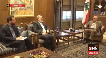 دیدار رئیس پارلمان لبنان با کاردار سفارت ایران در بیروت/ بری به قالیباف تبریک گفت + فیلم