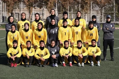 پیروزی تیم ملی فوتبال دختران ایران در برابر ترکمنستان