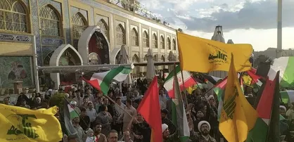 اجتماع کرمانی&zwnj;ها در جوار مزار سیدالشهدای جبهه مقاومت در حمایت از عملیات وعده صادق