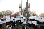 تجمع دانشجویان دانشگاه‌ تهران در اعتراض به معامله قرن