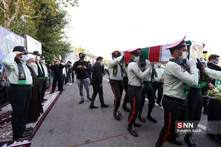 مراسم تشییع پیکر شهید حامد ضابط