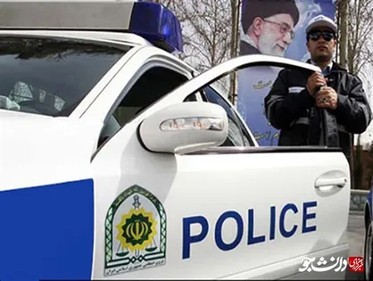 هیوندای هیبریدی زیر پای پلیس راهور تهران +عکس