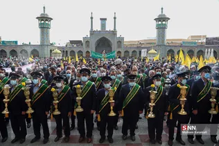 مراسم نمادین استقبال از ورود کاروان حضرت معصومه(س) به قم
