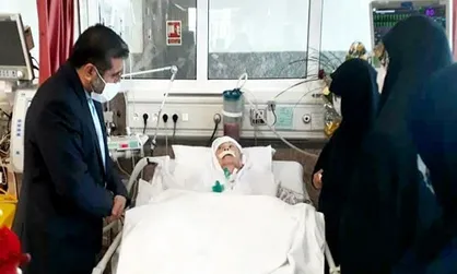 عیادت وزیر فرهنگ و ارشاد اسلامی از مادر ژاپنی شهید بابایی
