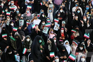 جشن پیروزی ابراهیم رئیسی در انتخابات ریاست جمهوری