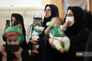 مراسم شیرخوارگان حسینی در حرم حضرت معصومه (س)