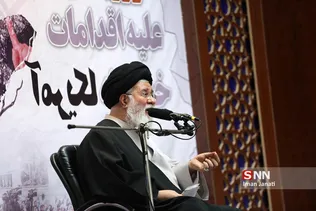 سخنرانی آیت الله علم الهدی در اجتماع اعتراض آمیز حوزویان خراسان علیه اقدامات خصمانه آمریکا