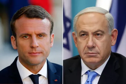مخالفت نتانیاهو با تشکیل کشور فلسطینی در گفت&zwnj;و&zwnj;گو با مکرون