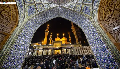 حرم امام کاظم(ع) در سوگ شهادت باب&zwnj;الحوائج سیاه&zwnj;پوش شد + فیلم