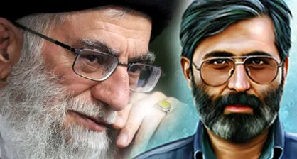 فیلم|حضور رهبرانقلاب در مراسم تشییع پیکر شهیدآوینی