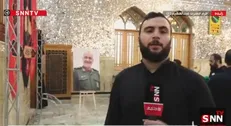 حال و هوای مزار شهید سرلشکر سلامی در روز اربعین + فیلم