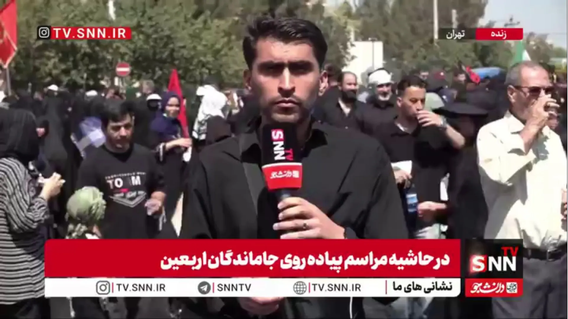 حضور پرشور دلدادگان حسینی در پیاده‌روی اربعین