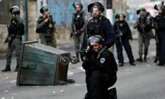 درگیری مبارزان فلسطینی با نظامیان صهیونیست در نابلس