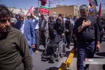 تشییع ۲ شهید حادثه تروریستی حرم شاهچراغ(ع)
پیکر مطهر شهدای حادثه تروریستی حرم شاهچراغ (ع) ساعت ۹ صبح چهارشنبه ۲۵ مرداد۱۴۰۲ از میدان شهدا تا حرم مطهر احمد بن موسی شاهچراغ (ع) شیراز تشییع شد.