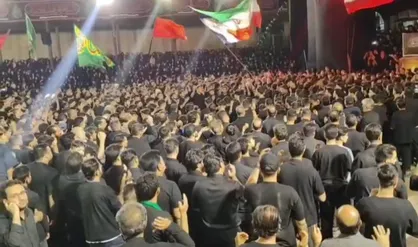 مراسم باشکوه شب عاشورا در حسینیه بزرگ جاجرم