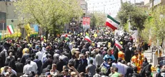 فریاد «هیهات من‌الذله» در خیابان‌های قم پیچید+فیلم