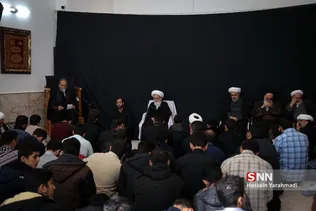 عزاداری سالروز شهادت امام عسکری(ع) در بیت  آیت الله العظمی نوری همدانی