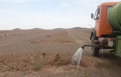 عملیات آبیاری ۸ هزار هکتار کانون بحرانی در خراسان جنوبی آغاز شد