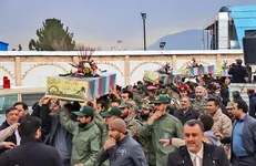 گرگانی‌ها پیکر ۳ شهید جنگ ۱۲ روزه اخیر را تشییع کردند + فیلم