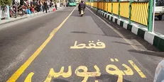 برخورد اتوبوس بی‌آرتی با عابر پیاده! + عکس