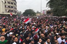 تظاهرات گسترده مردم عراق علیه فرقه انحرافی «الصرخی»