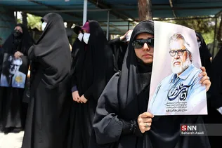 تشییع و تدفین پیکر نادر طالب‌زاده در بهشت زهرا(س)