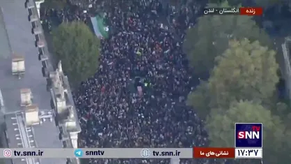 اجتماع بزرگ مردم انگلیس در حمایت از مردم مظلوم فلسطین در لندن