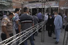 بازدید سرپرست دانشگاه علوم پزشکی تهران از مرکز واکسیناسیون شهید کسری اسمعیلی