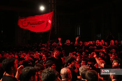 پنجمین شب عزاداری هیأت فاطمیون در مسجد جمکران قم