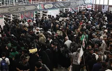 تصاویری از تردد زائران اربعین حسینی در پایانه مرزی مهران و خسروی