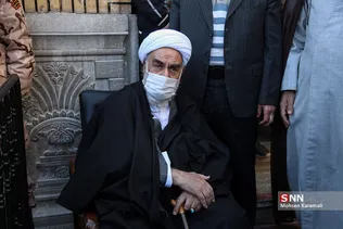  تشییع آیت‌الله علوی گرگانی در قم