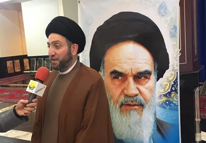 ادای احترام عمار حکیم به مقام امام راحل