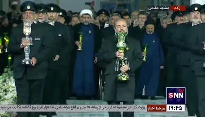 آیین خطبه خوانی شب شهادت امام رضا(ع) در حرم مطهر رضوی