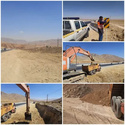 آغاز ایمن سازی محور ترانزیتی بروجن_لردگان