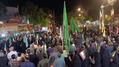 طنین دعای فرج در هشتاد و پنجمین شب حضور مردم بجنورد