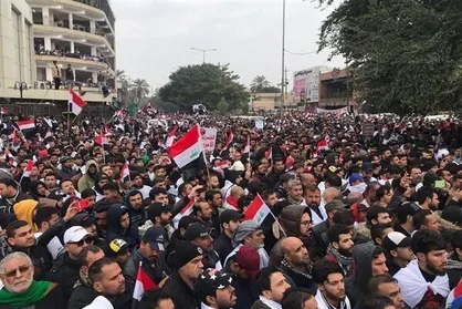 تظاهرات گسترده مردم عراق علیه فرقه انحرافی &laquo;الصرخی&raquo;