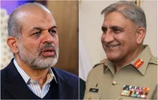 احمد وحیدی وزیر کشورمان با فرمانده ارتش پاکستان دیدار و گفتگو کرد