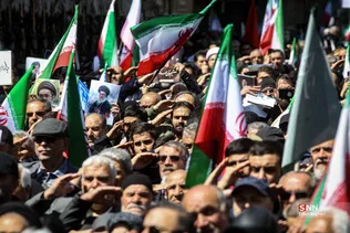 عزاداری مردم تهران در روز اربعین رهبر شهید انقلاب اسلامی(2)