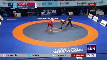 دیوید تیلور کشتی دوم شانس مجدد را با نتیجه ۱۱ بر ۱ پیروز شد و حریف کامران قاسمپور در دیدار رده بندی شد