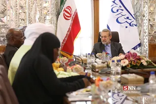 دیدار علی لاریجانی با نایب رئیس مجلس نیجریه