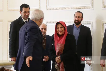 دیدار ظریف و شمشاد اختر، معاون دبیر کل سازمان ملل متحد