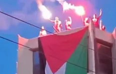تظاهرات گسترده حامیان فلسطین در برابر سفارت رژیم صهیونیستی در یونان