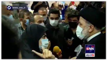 حضور رئیس جمهور در داروخانه ۲۹فروردین ارتش و گفتگو رودرو با مردم بعد از انتشار تصاویری از مشکلات و ازدحام مراجعین به این داروخانه