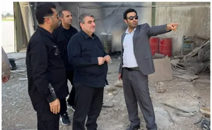 بازدید استاندار سمنان از فرودگاه/  حمله هوایی به فرودگاه خوشبختانه هیچ&zwnj;گونه خسارت جانی یا مصدومی  نداشت