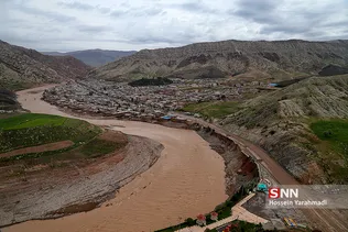 تصاویر هوایی از مناطق سیل زده معمولان و پلدختر