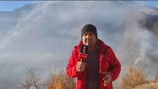 تنها هواپیماهای ایلیوشین ایران در عملیات اطفای حریق جنگل‌های الیت حضور دارند / آتش به صورت کامل مهار نشده است + فیلم