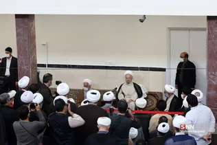 عمامه‌گذاری طلاب در میلاد امام حسین(ع)